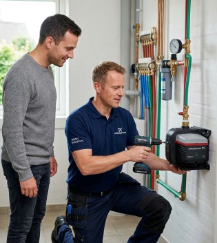 Installation of Grundfos pumps